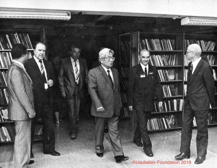 14.06.1984г. Осмотр книгохранилища б-ки им.В.И.Ленина после торжественного открытия 2